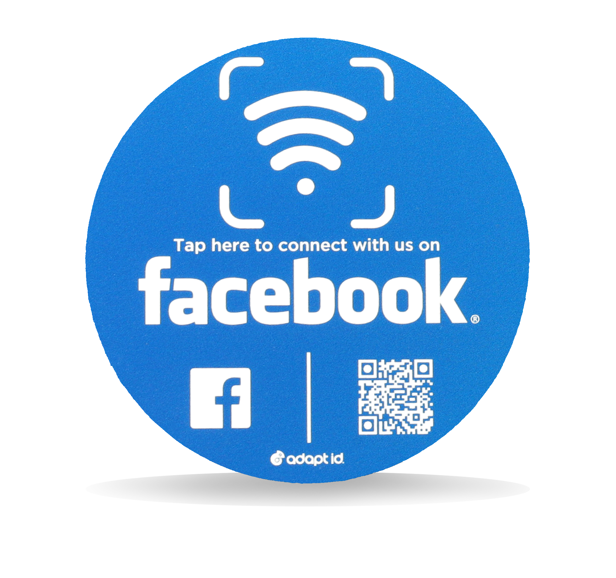 Contactless Facebook Social Media Placemat